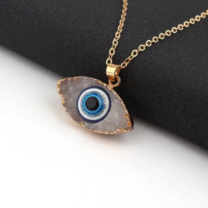 Bohemian Vintage Turkish Evil Eye Pendant Necklace