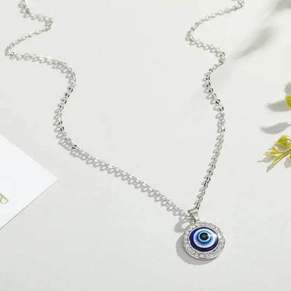 Bohemian Vintage Turkish Evil Eye Pendant Necklace