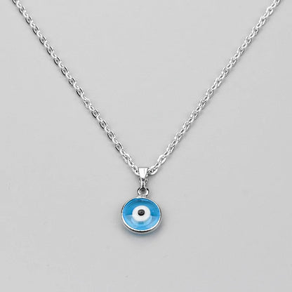 Precise: Handmade Turkish Evil Eye Necklace - Blue Glass Charm Pendant