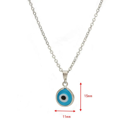 Precise: Handmade Turkish Evil Eye Necklace - Blue Glass Charm Pendant