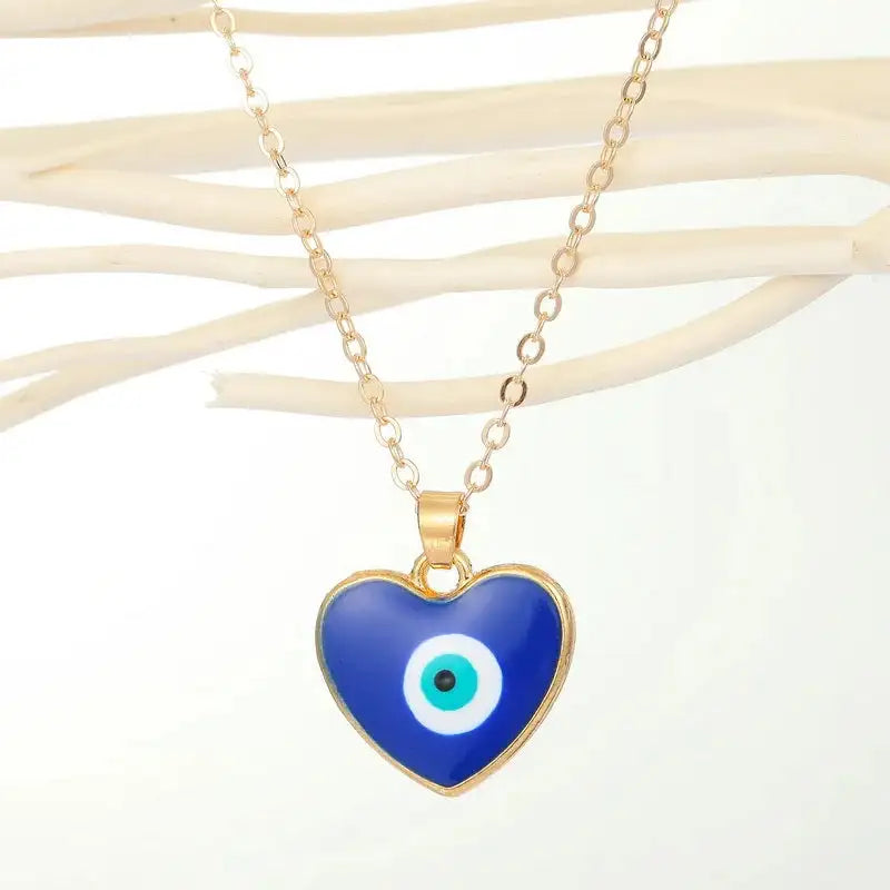 Bohemian Vintage Turkish Evil Eye Pendant Necklace