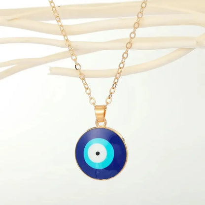 Bohemian Vintage Turkish Evil Eye Pendant Necklace