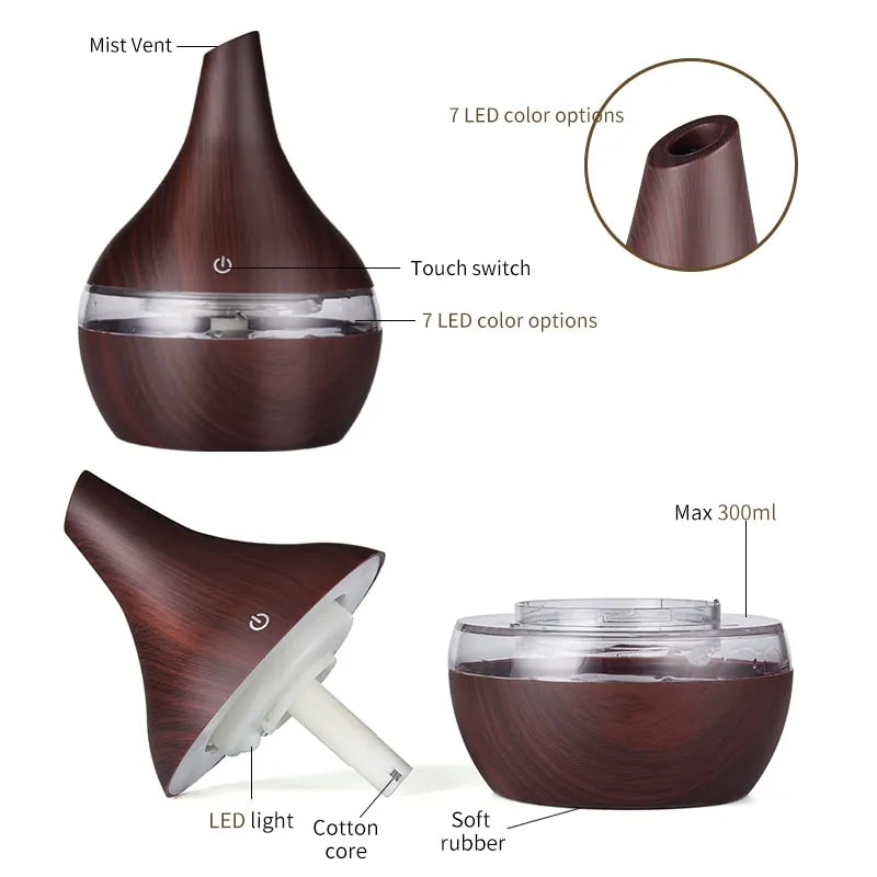 Electric Wood Aroma Air Diffuser