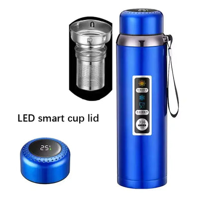 Smart Thermos with LED Display & Tea Filter