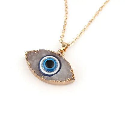 Bohemian Vintage Turkish Evil Eye Pendant Necklace