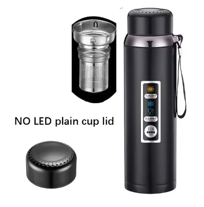 Smart Thermos with LED Display & Tea Filter