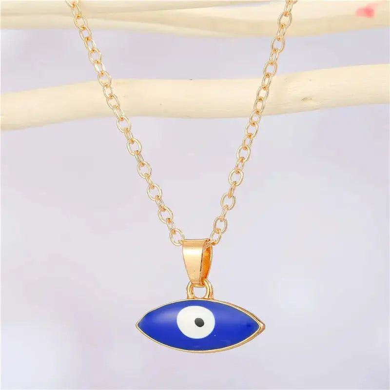 Bohemian Vintage Turkish Evil Eye Pendant Necklace