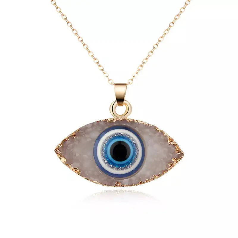 Bohemian Vintage Turkish Evil Eye Pendant Necklace